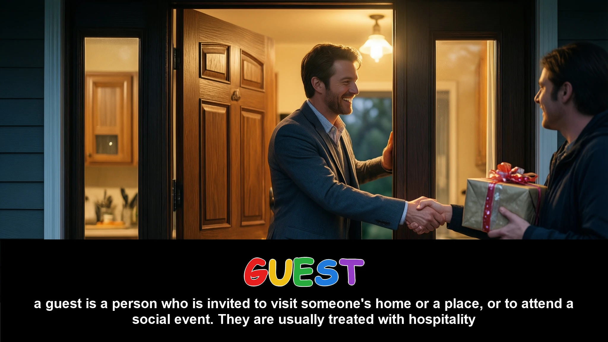 English Illustration for guest